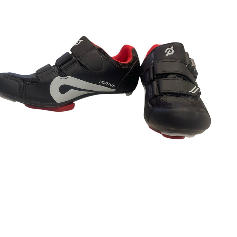 Peloton Cycling Shoes - Black and Red